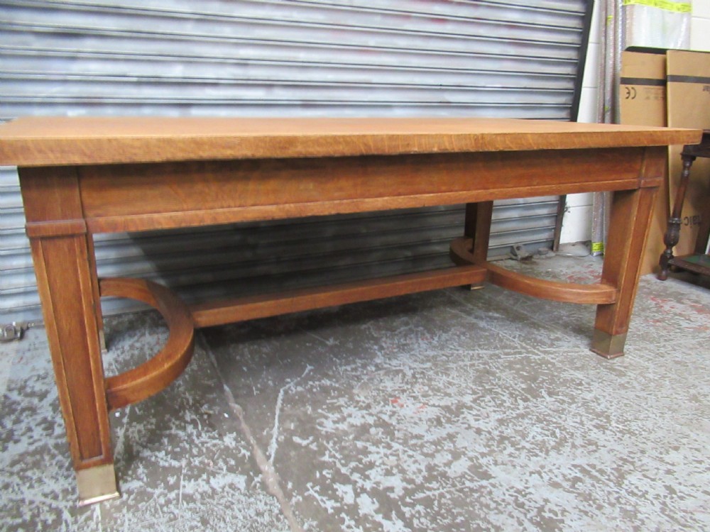 Large oak table by Globe  Wernike  Co.   LONDON View V