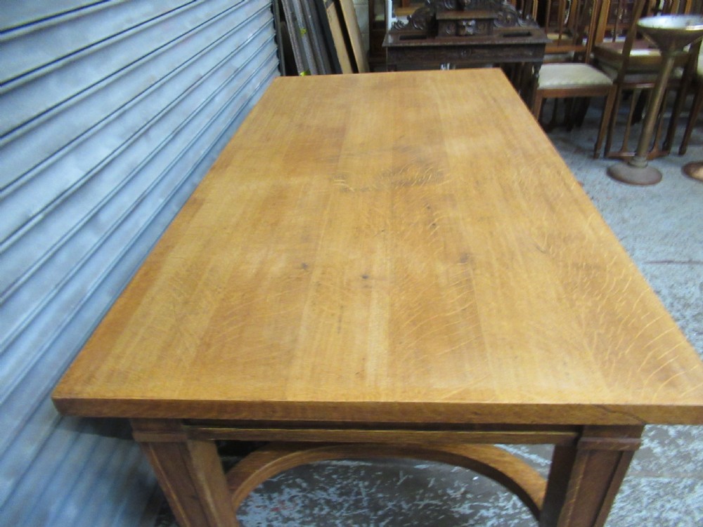 Large oak table by Globe  Wernike  Co.   LONDON View XIV