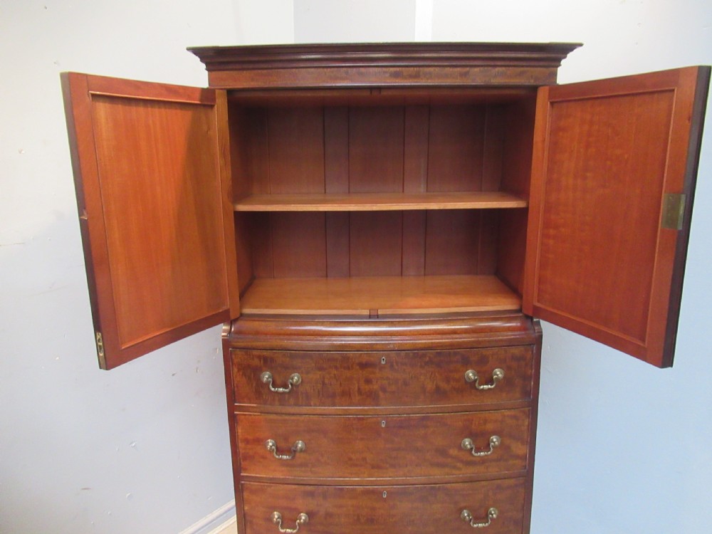 Edwardian  period mahogany tall boy chest View V