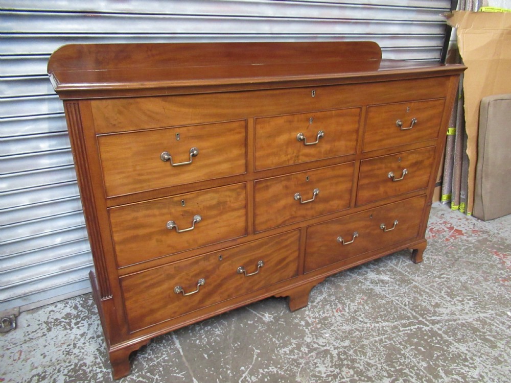 Georgian  mahogany Mule chest 