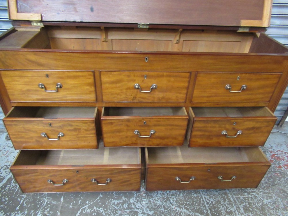 Georgian  mahogany Mule chest  View IV