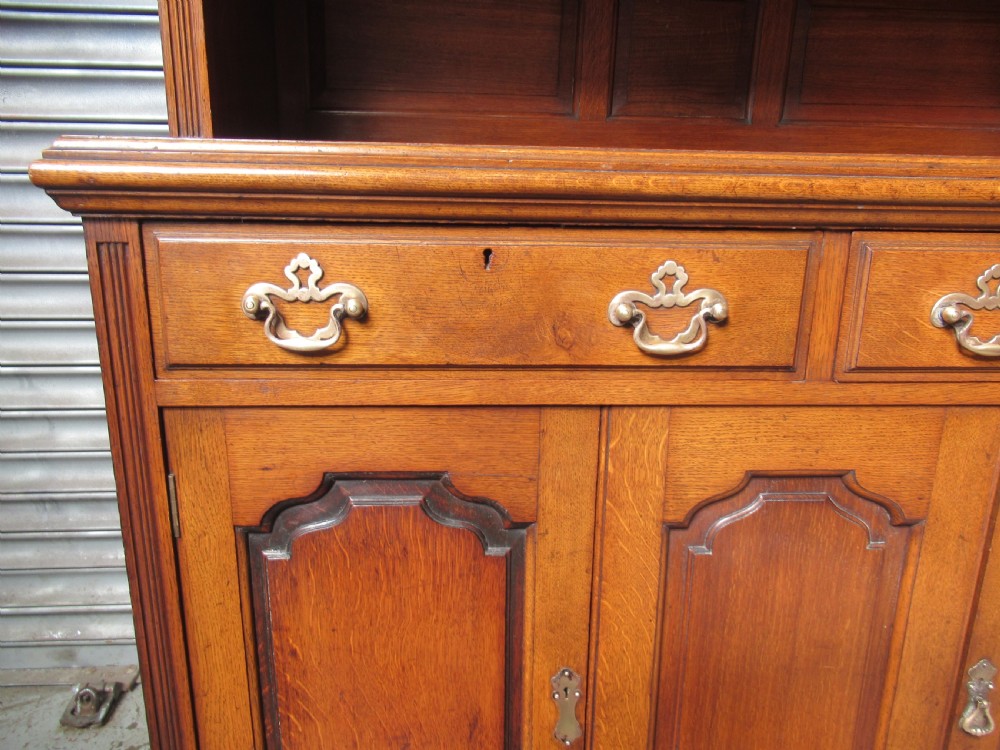 Late Victorian oak cupboard bookcase View III