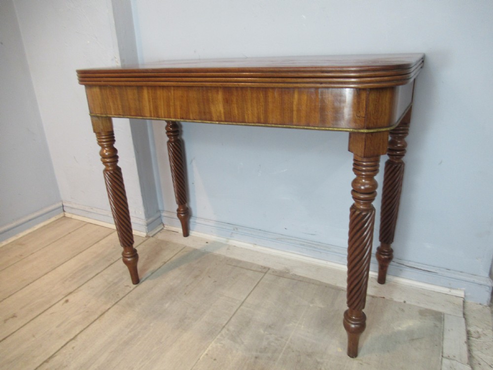 19th century mahogany  fold over tea table  possibly  Scottish
