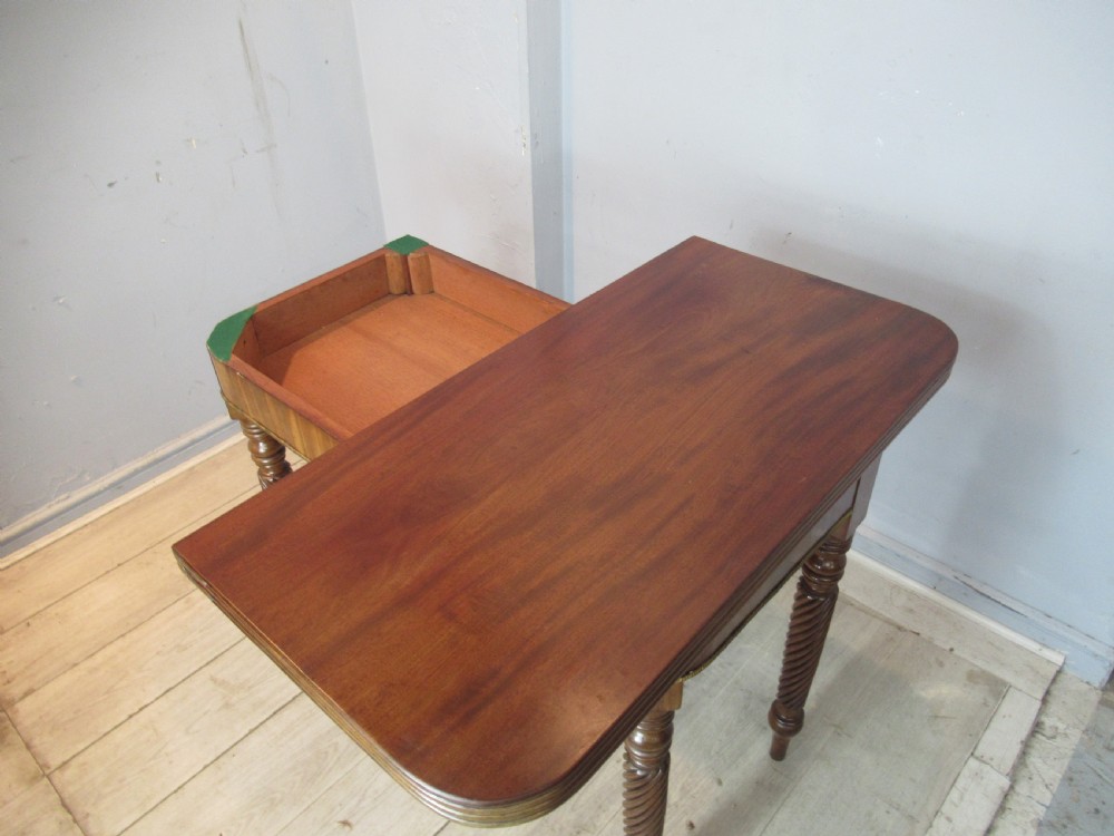 19th century mahogany  fold over tea table  possibly  Scottish View VIII