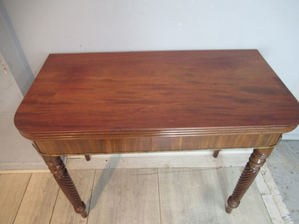 19th century mahogany  fold over tea table  possibly  Scottish View III