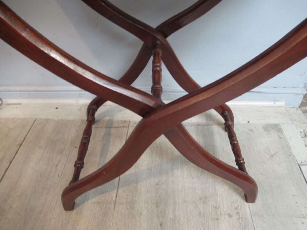 Victorian  mahogany  folding  travel coaching table View III