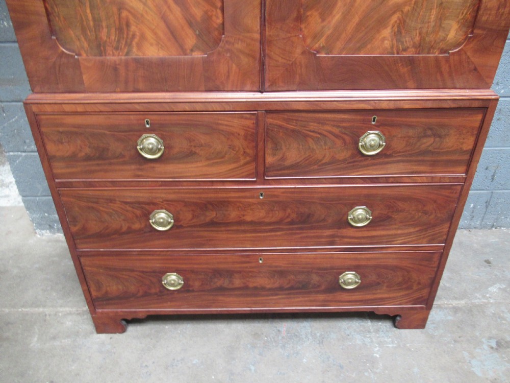 19th century mahogany press wardrobe  View VI
