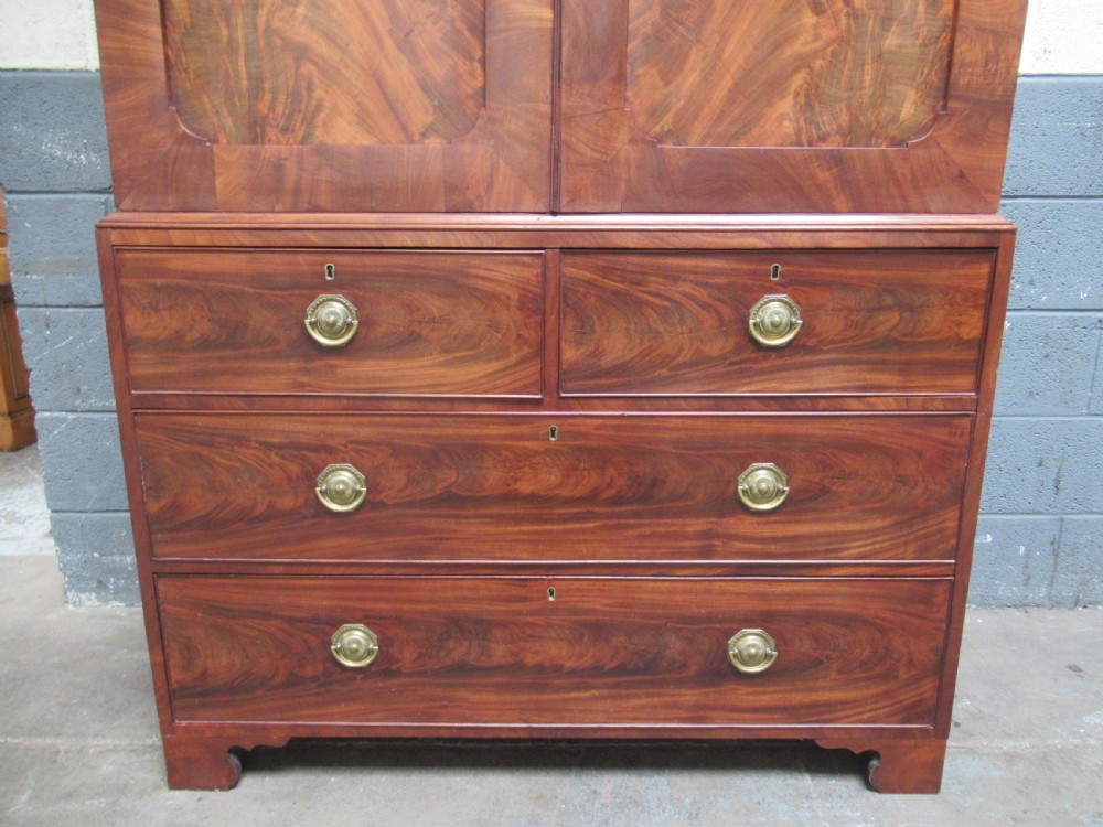 19th century mahogany press wardrobe  View VII