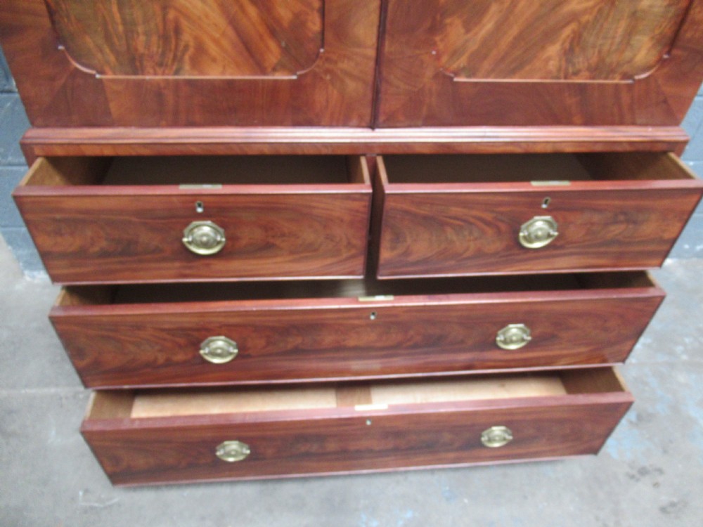 19th century mahogany press wardrobe  View IX