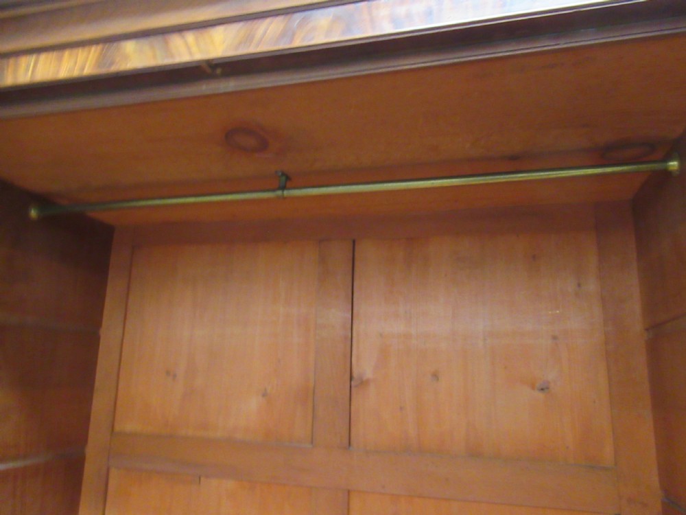 19th century mahogany press wardrobe  View XII