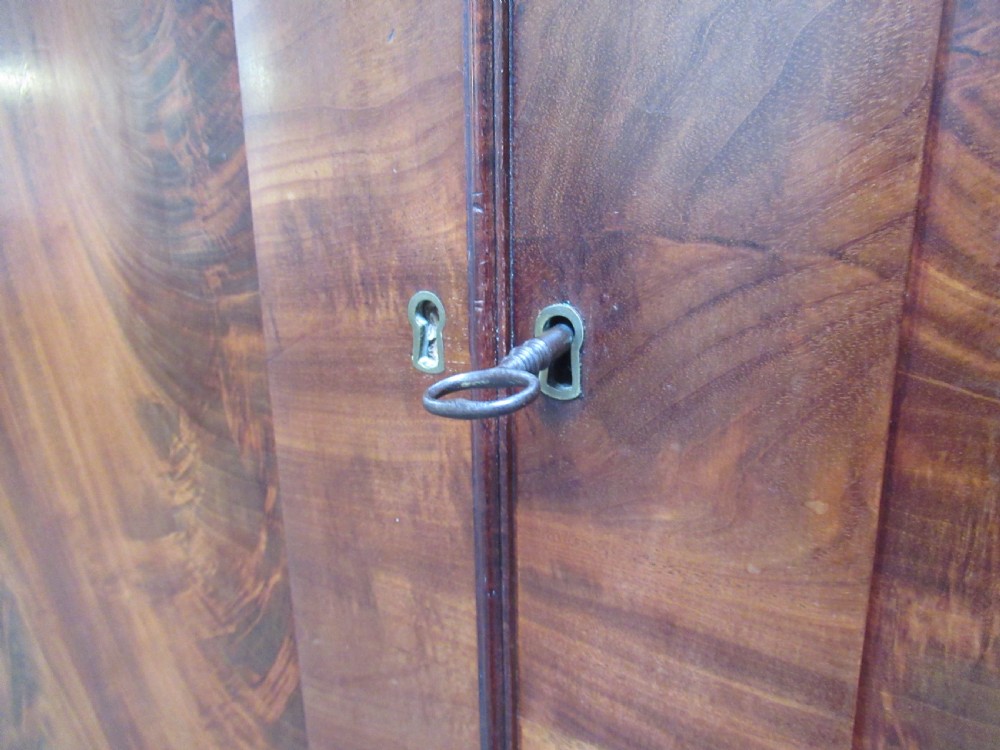 19th century mahogany press wardrobe  View XVI
