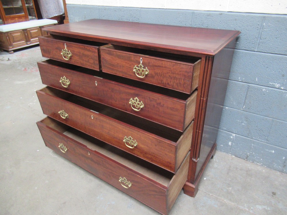 Large  mahogany  chest of drawers View X