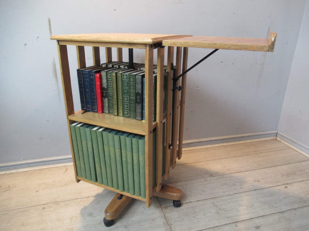 Light oak revolving bookcase  View VIII