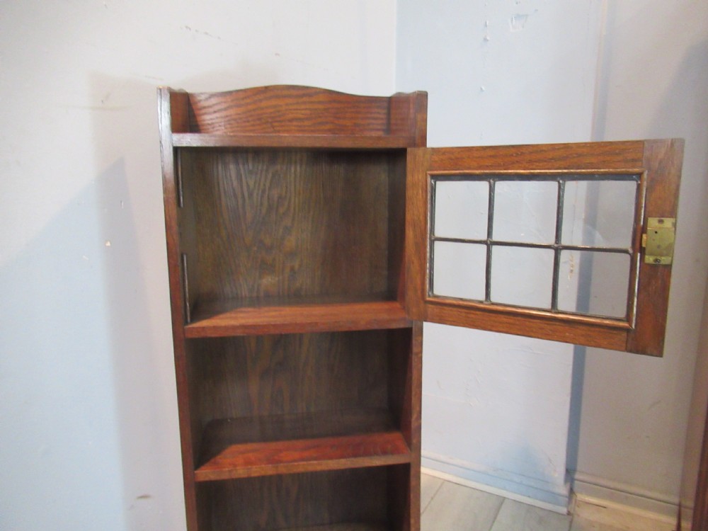 small size oak open bookcase  View VII
