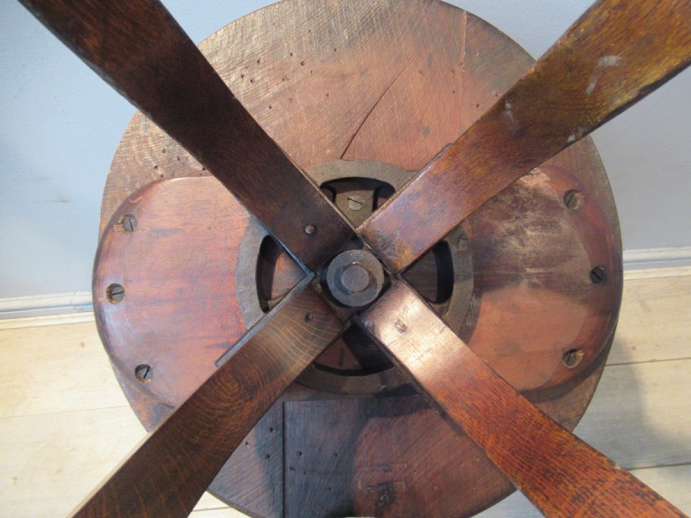 Victorian oak swivel desk arm chair View XI