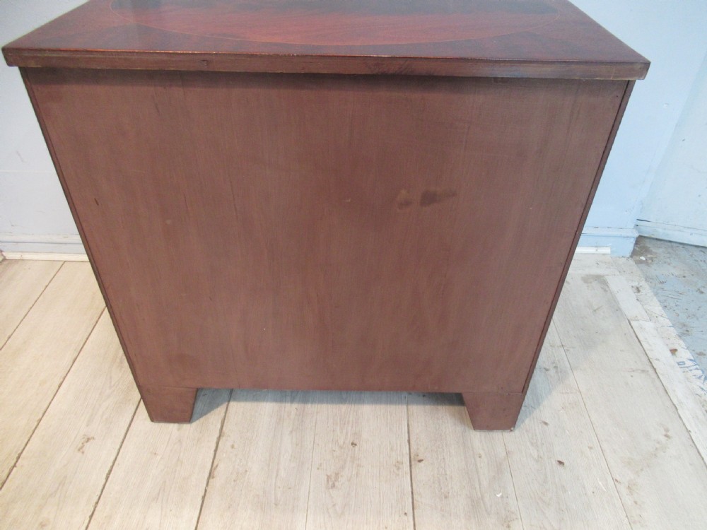 Georgian style mahogany bow front chest of drawers View VIII
