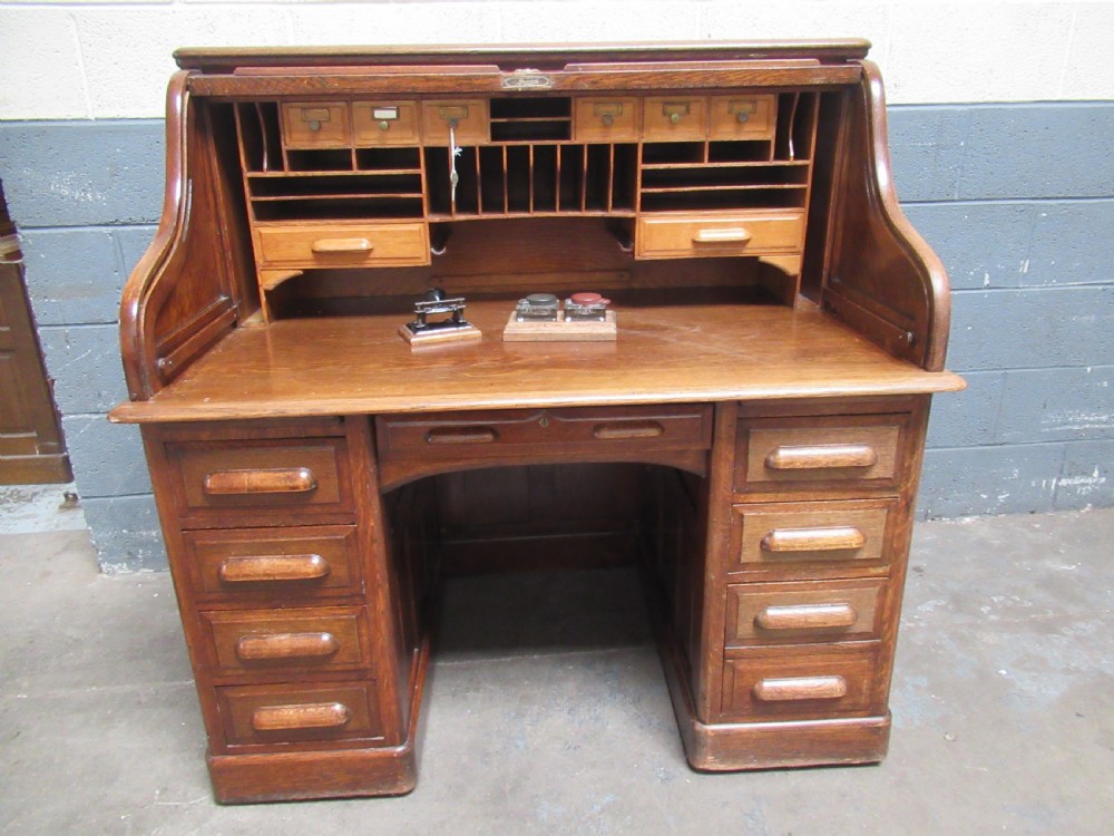 Oak Roll Top desk