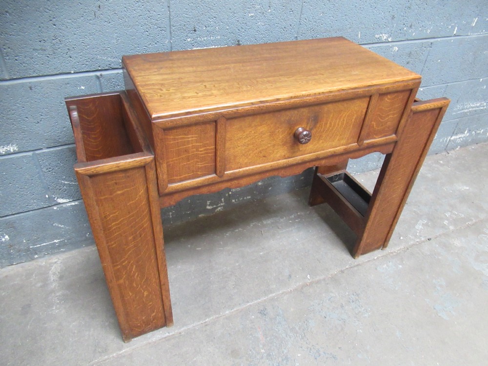 Oak   Art   Deco  period stick stand  side table