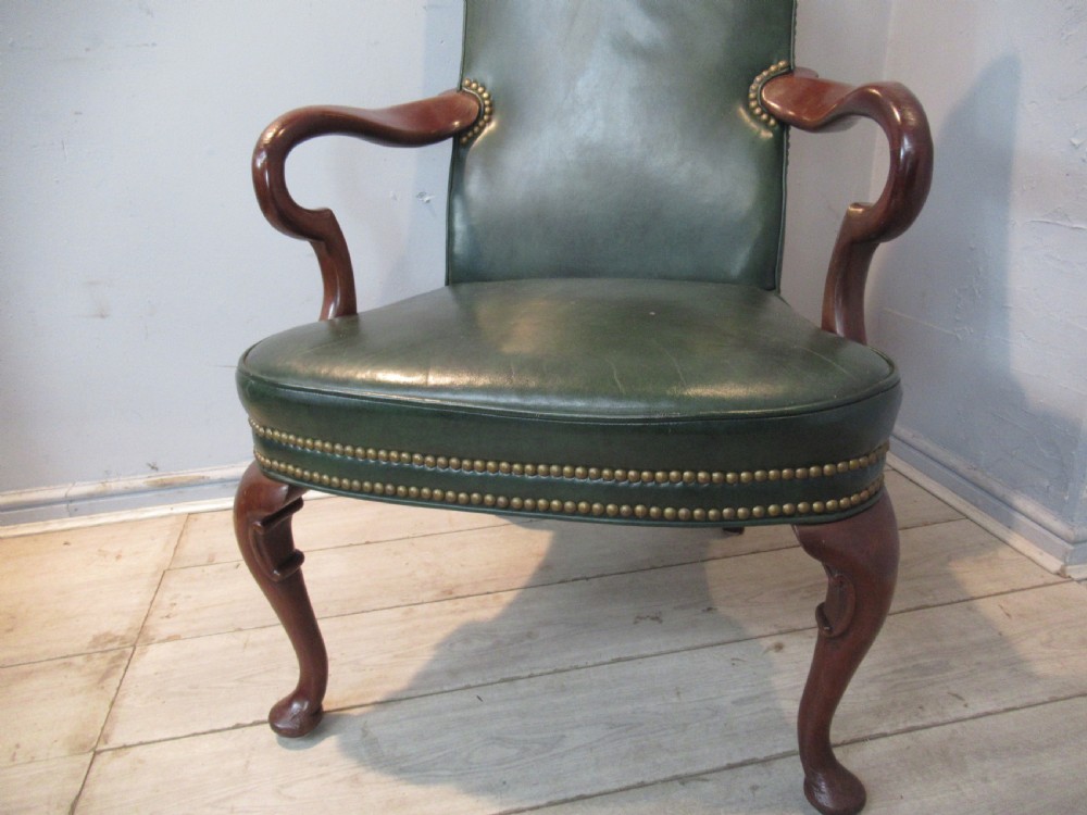 Georgian style mahogany arm chair View II