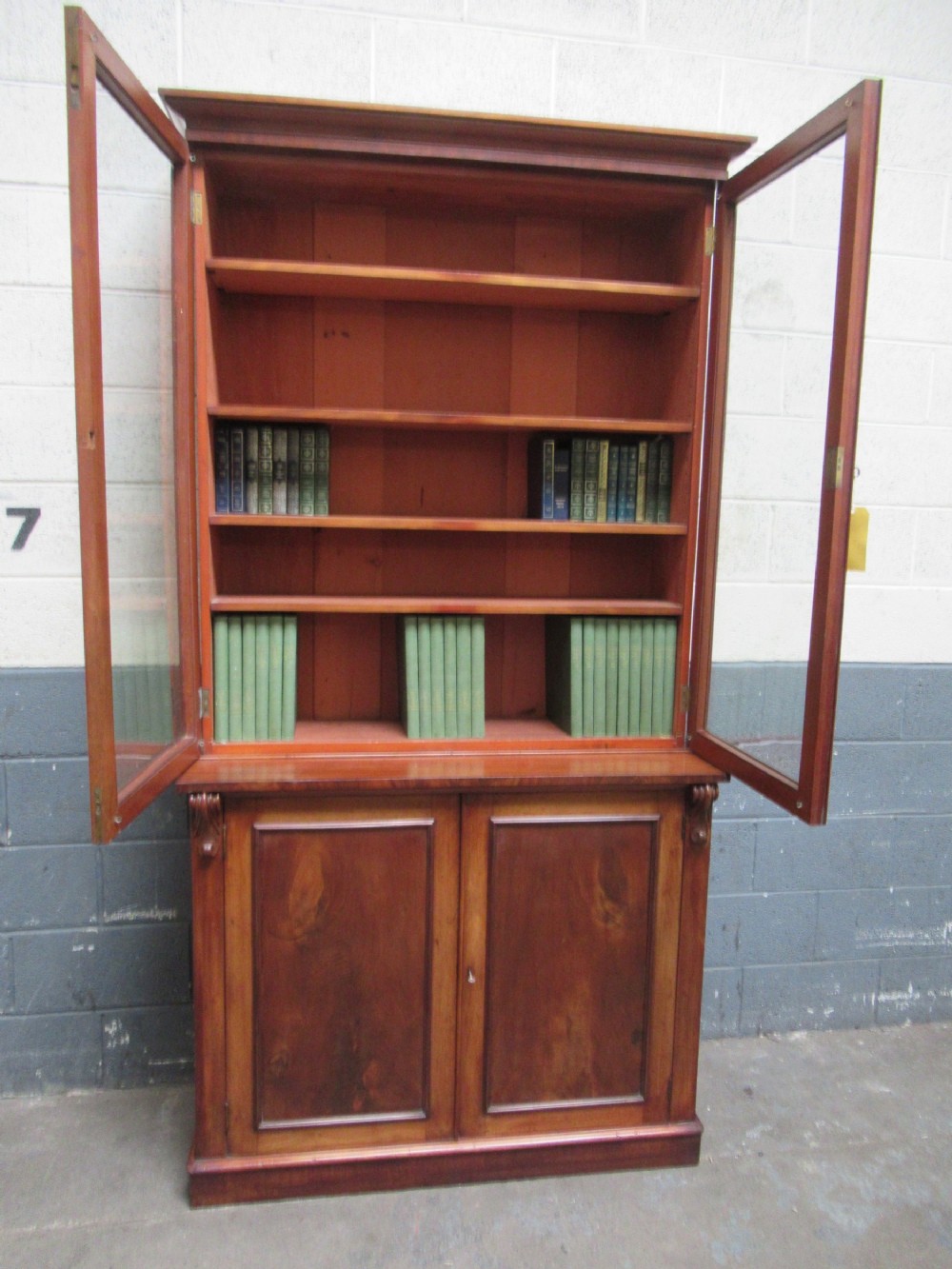 Victorian period mahogany bookcase