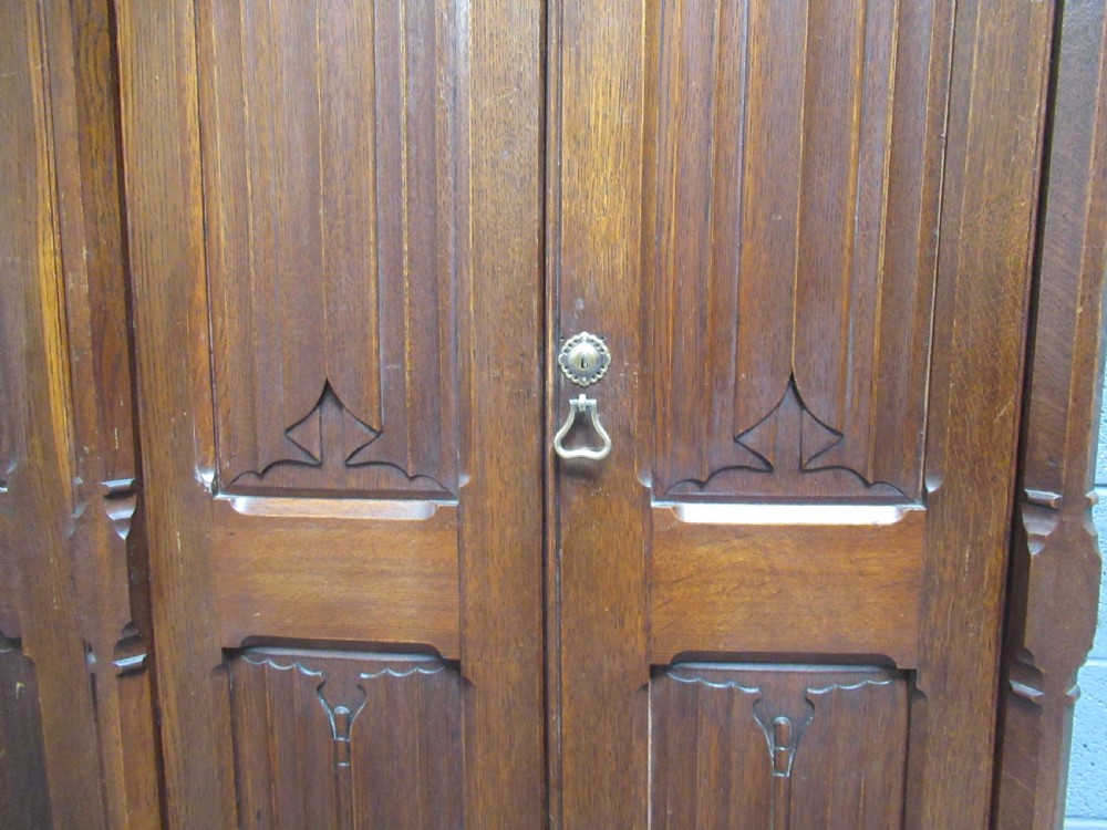 Gothic oak 19th century   Vestry cupboard View VIII