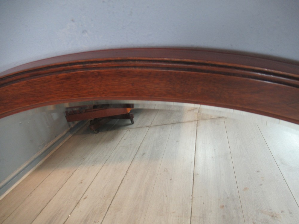  Oval Walnut  framed  1920s  wall mirror View V