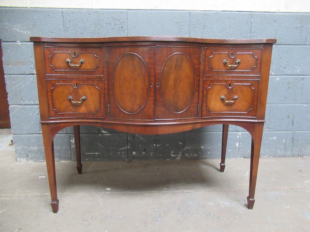 Small Georgian style mahogany  side board View XI