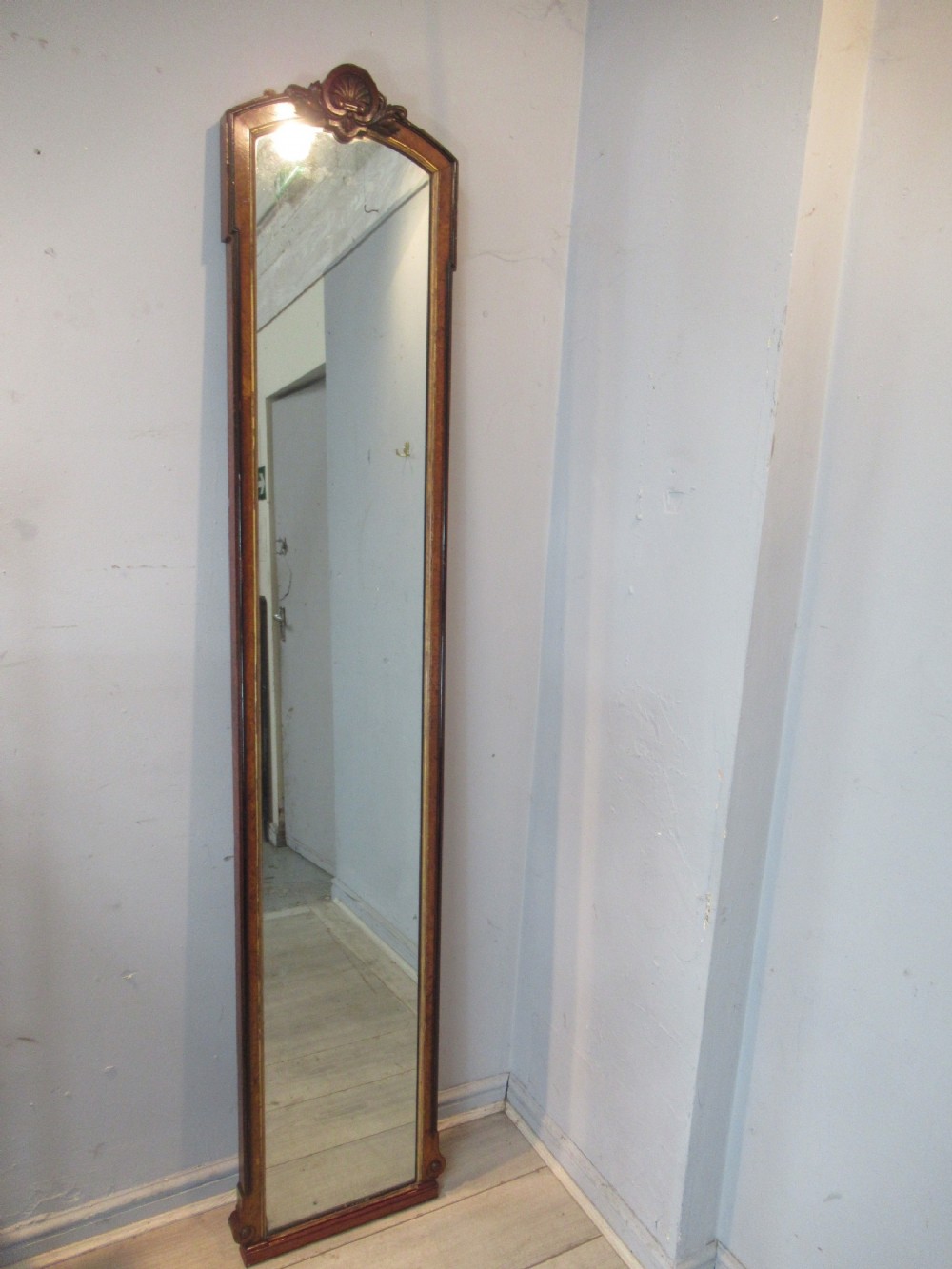 Victorian  tall slim size wall or floor mirror
