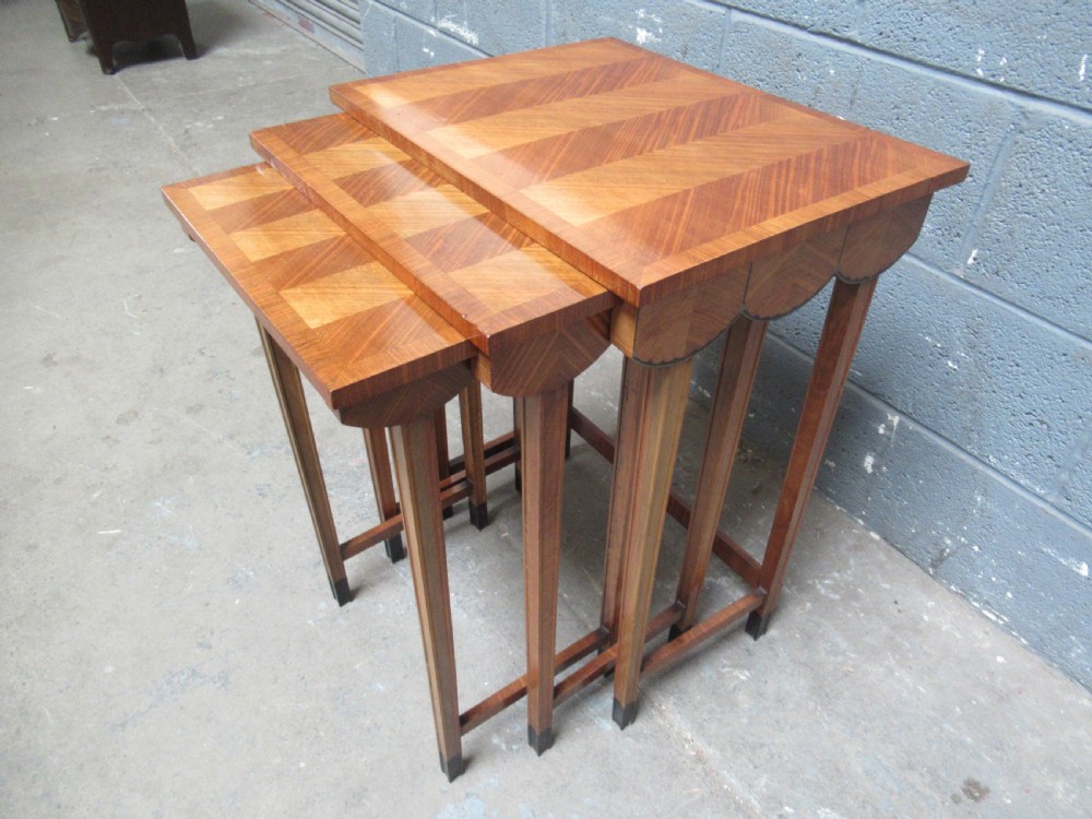 Art Deco   nest  of three occasional  tables