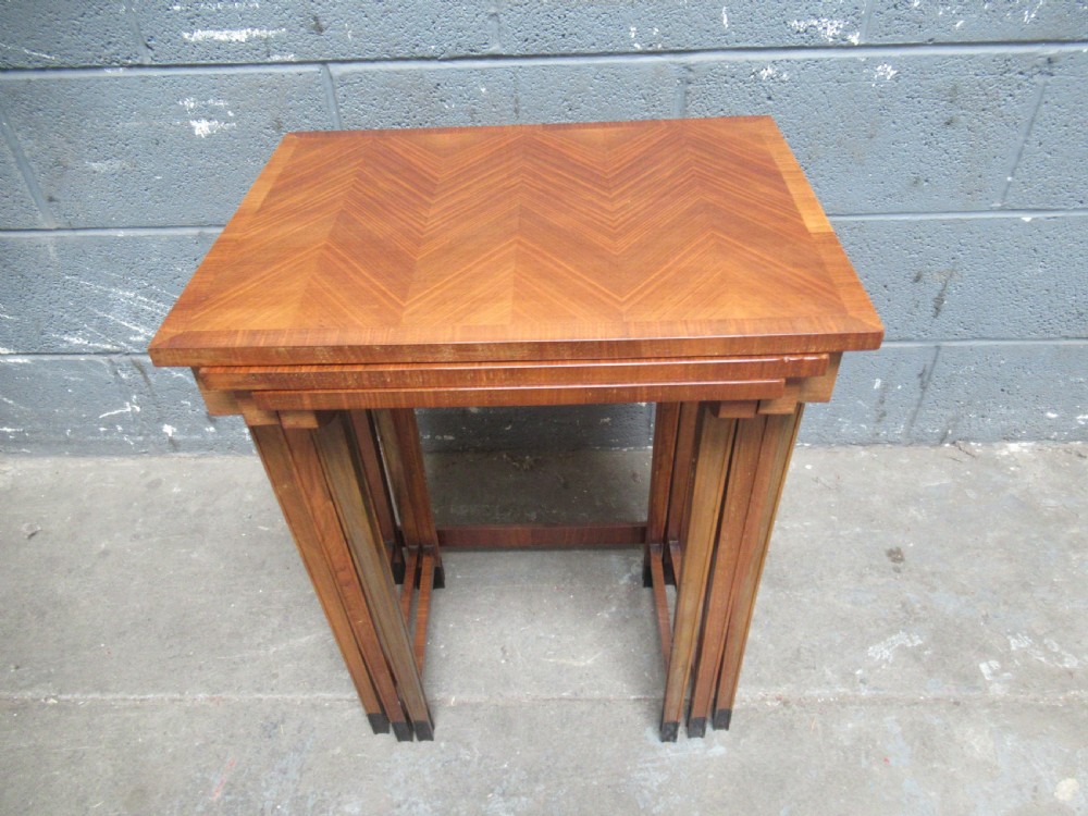 Art Deco   nest  of three occasional  tables View II