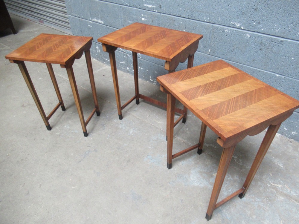 Art Deco   nest  of three occasional  tables View IX