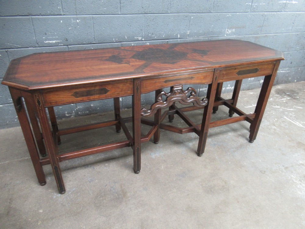Long  decorated side or centre table  View VIII