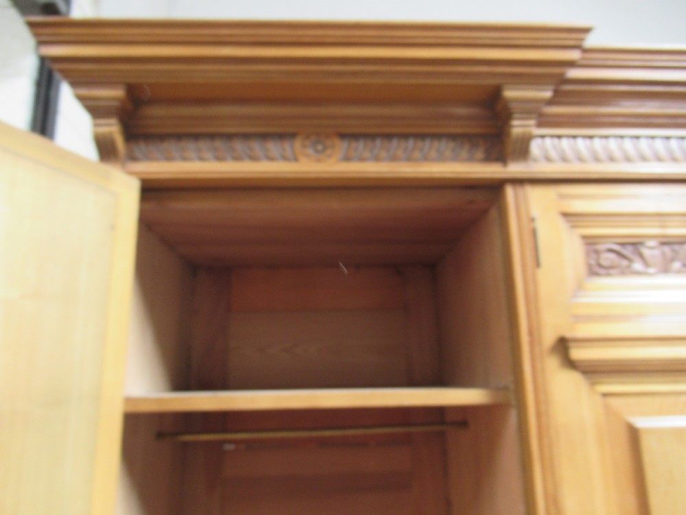 Late Victorian  ash wood   wardrobe  View XIII