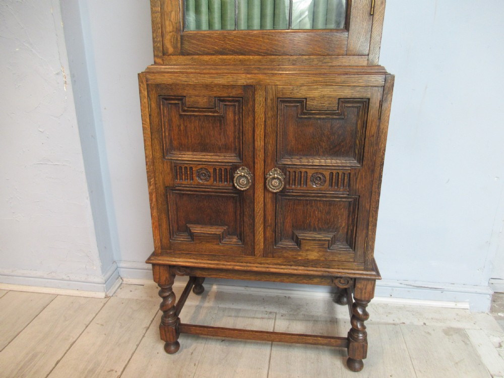 Tall slim size oak  bookcase  View XI
