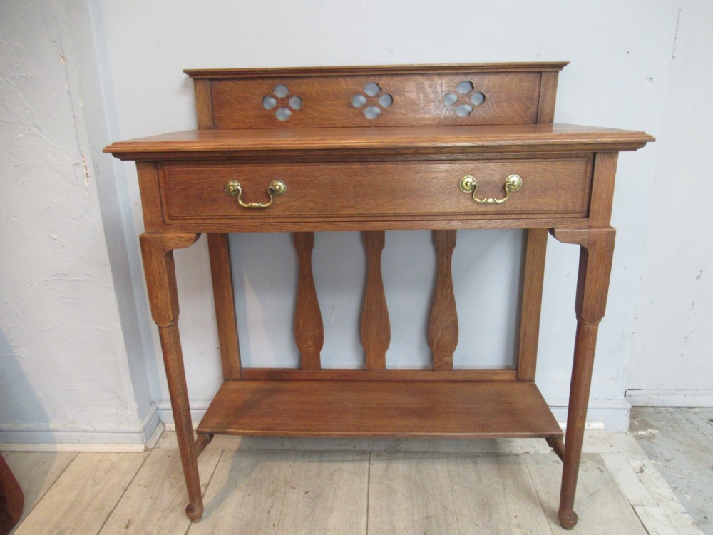 Oak  Arts and Crafts period  side  table