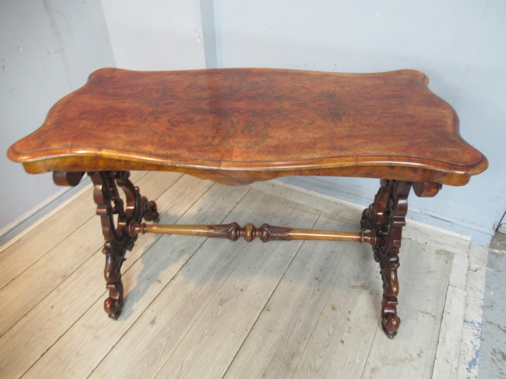 19th century burr walnut  side table  View III