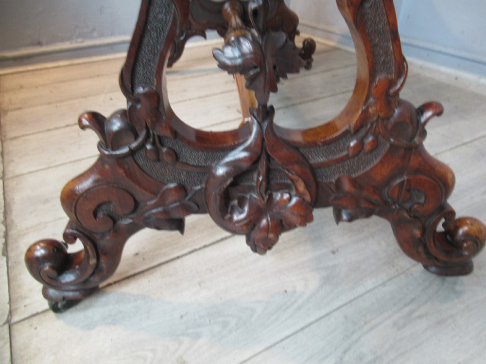 19th century burr walnut  side table  View VIII
