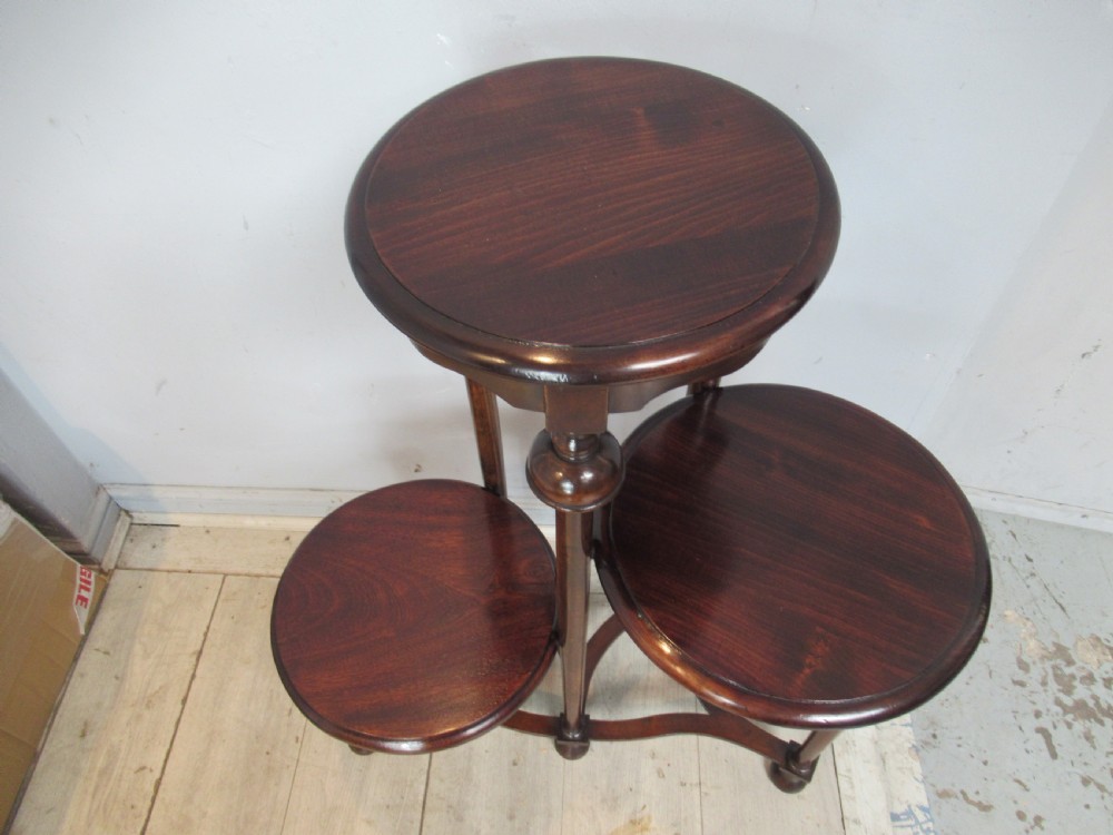 Unusual  mahogany plant or display stand  View VI