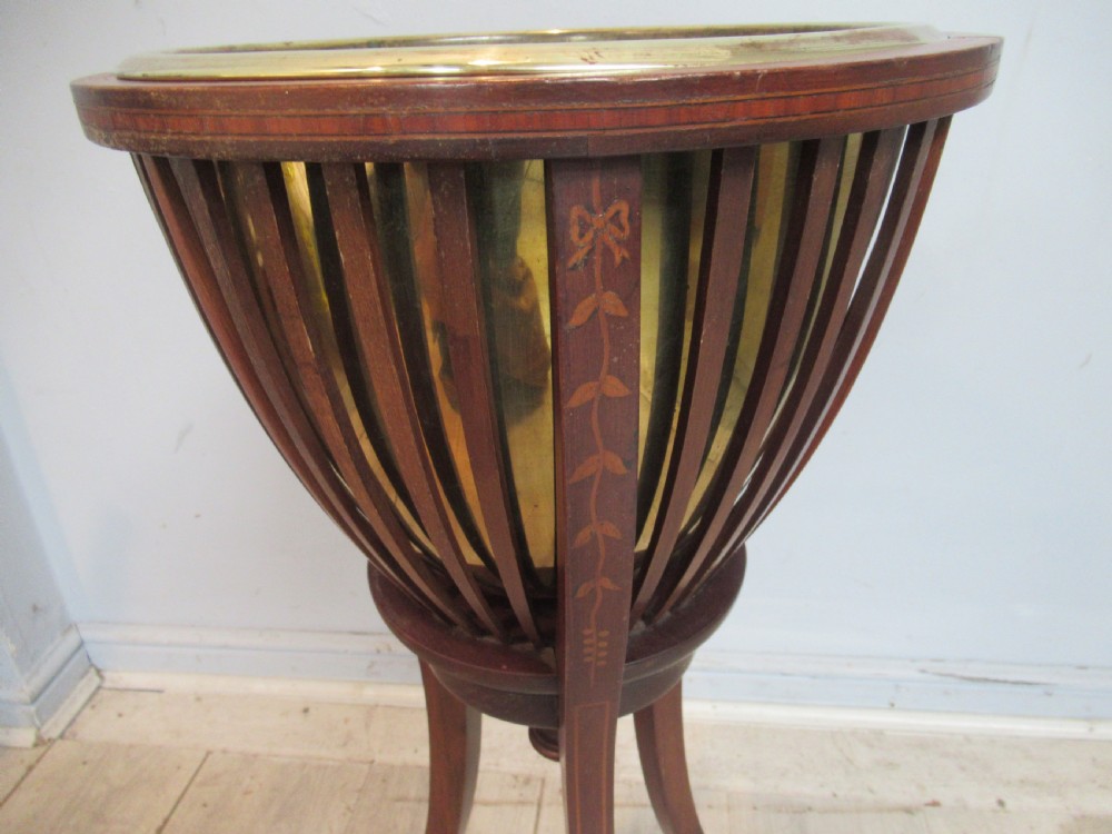 Edwardian mahogany plant holder  View VII