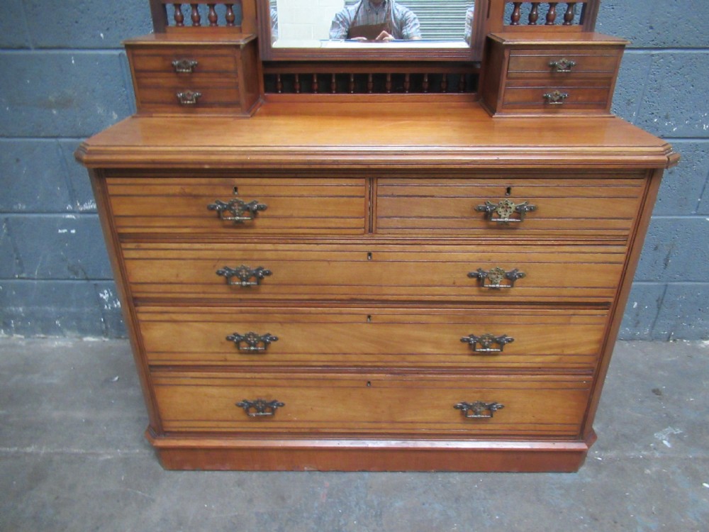 Late victorian  mahogany dressing table  View V