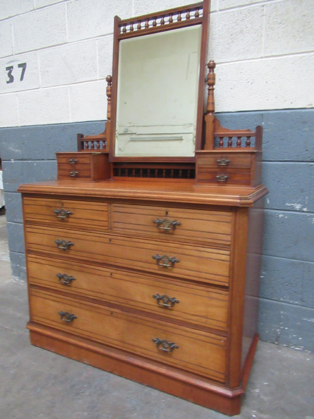 Late victorian  mahogany dressing table 