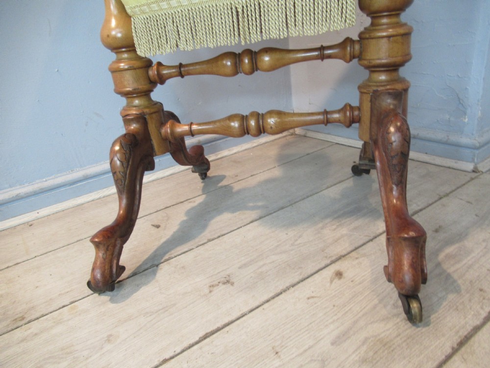 Victorian burr walnut   games / sewing table View VII