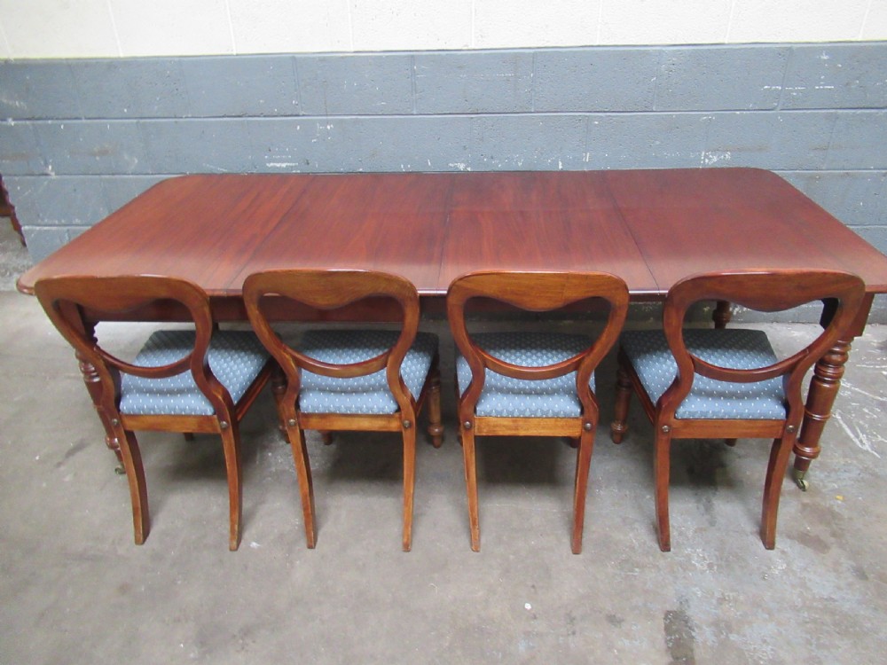 Victorian  mahogany  extending dining table  View V