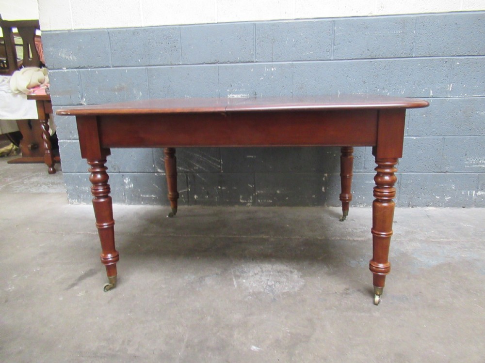 Victorian  mahogany  extending dining table  View IX
