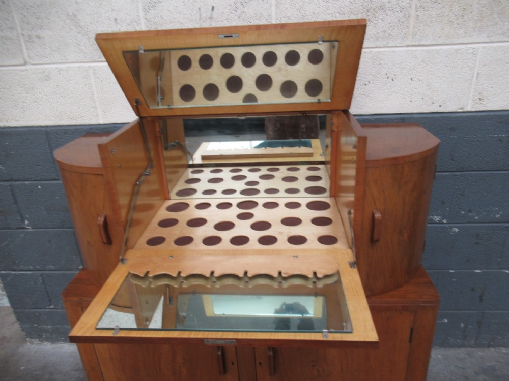 Walnut art deco  drinks cabinet View VIII
