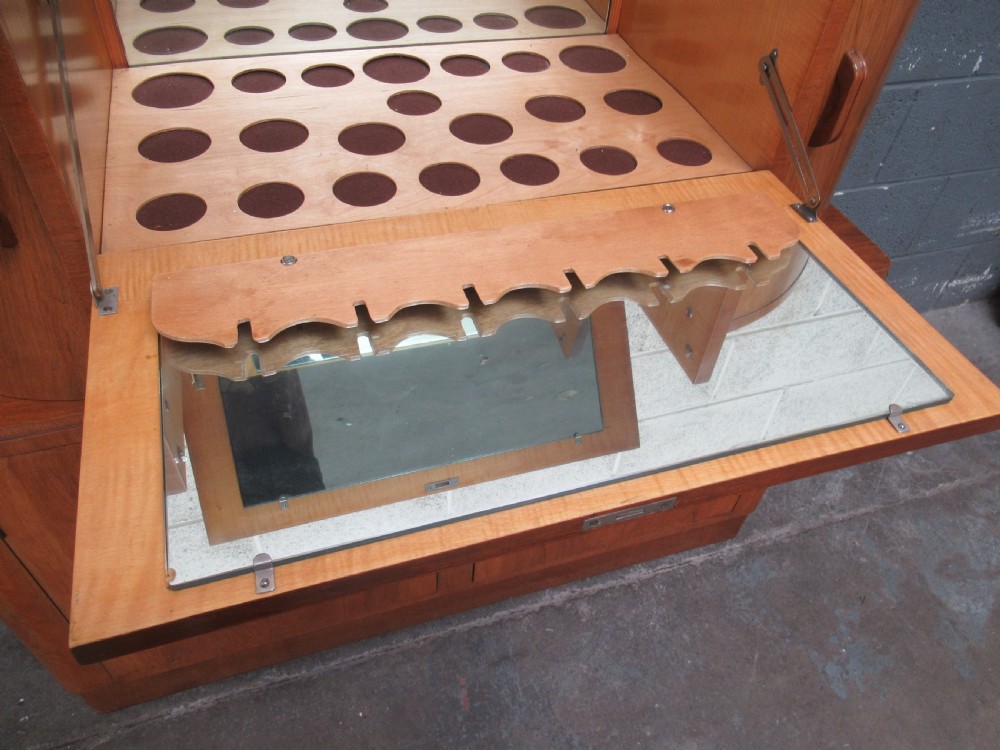 Walnut art deco  drinks cabinet View IX