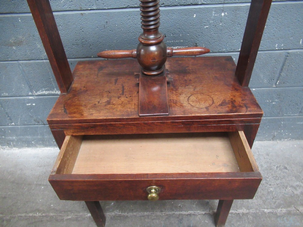 Decorative late 18th century  oak book press View V