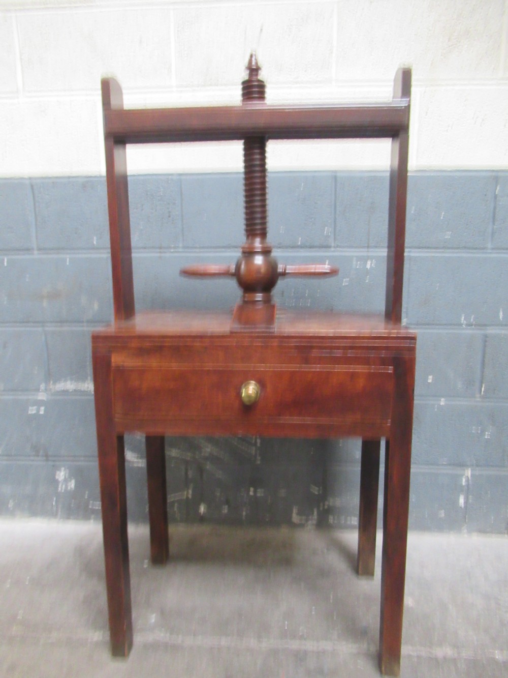 Decorative late 18th century  oak book press View VI