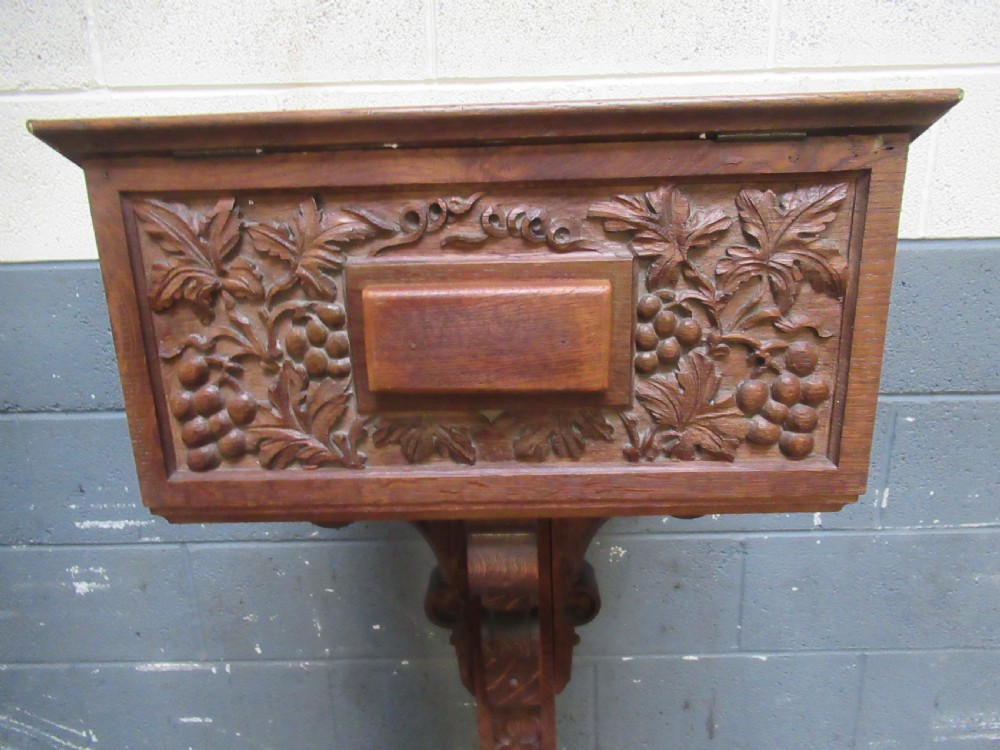Late Victorian  oak  Lectern stand View VI