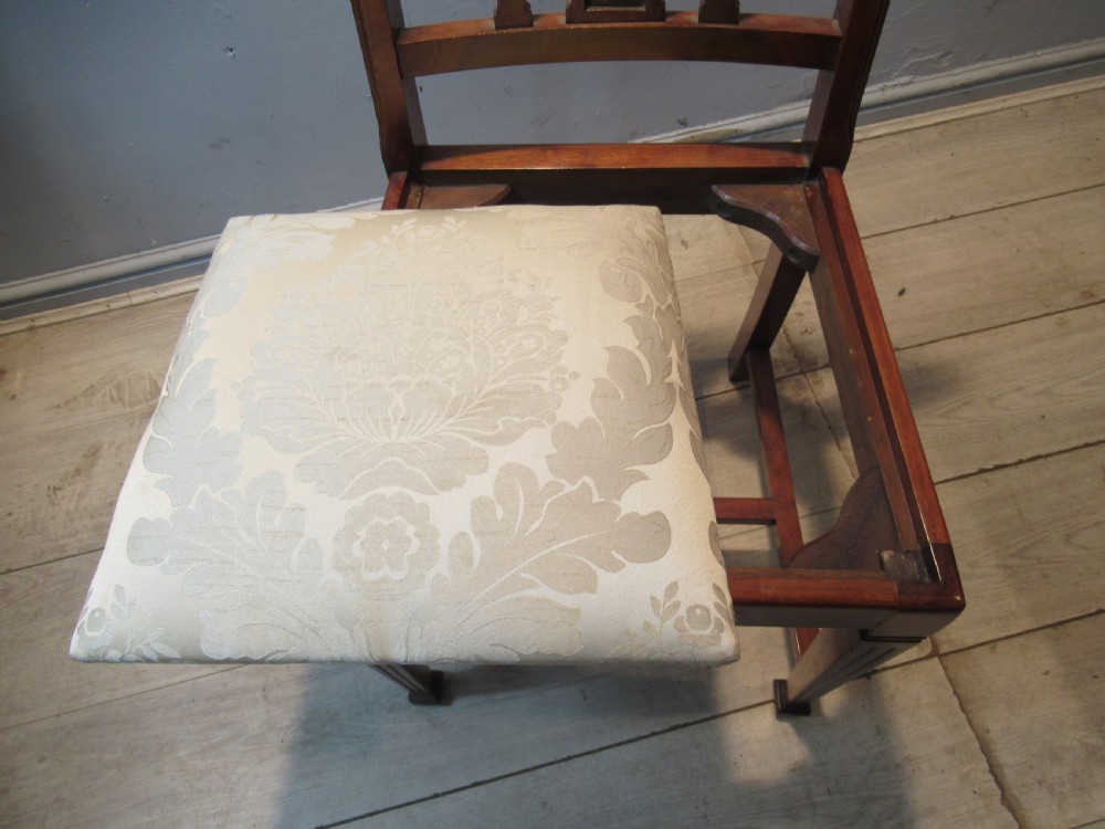 Set of eight Edwardian  mahogany  dining chairs View VIII